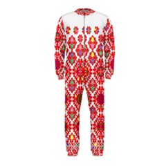Plaid Red Star Flower Floral Fabric Onepiece Jumpsuit (kids)
