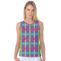 Stripes and dots                           Women s Basketball Tank Top