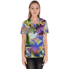 Color mix canvas                            Women s V-Neck Scrub Top