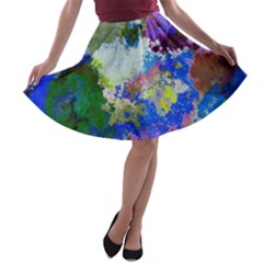 Color mix canvas                           A-line Skirt