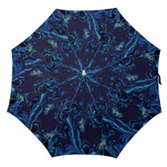 Pattern Butterfly Blue Stone Straight Umbrellas