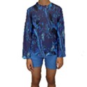 Pattern Butterfly Blue Stone Kids  Long Sleeve Swimwear View1
