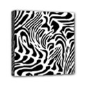 Psychedelic Zebra Black White Line Mini Canvas 6  x 6  View1