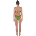 Relativity Pattern Moon Star Polka Dots Green Space Tie Back One Piece Swimsuit View2