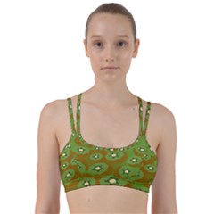 Relativity Pattern Moon Star Polka Dots Green Space Line Them Up Sports Bra by Mariart