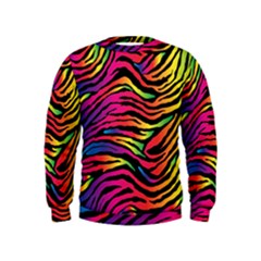 Rainbow Zebra Kids  Sweatshirt