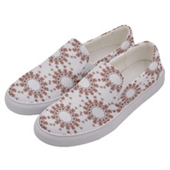 Pattern Flower Floral Star Circle Love Valentine Heart Pink Red Folk Men s Canvas Slip Ons by Mariart