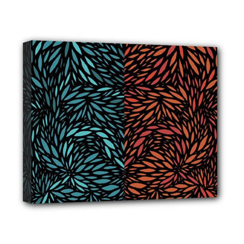 Square Pheonix Blue Orange Red Canvas 10  X 8  by Mariart