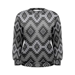 Triangle Wave Chevron Grey Sign Star Women s Sweatshirt