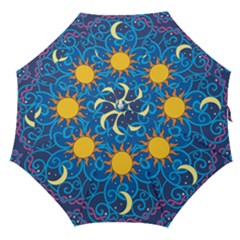 Sun Moon Star Space Vector Clipart Straight Umbrellas