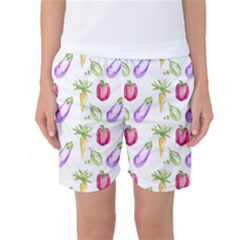 Vegetable Pattern Carrot Women s Basketball Shorts by Mariart