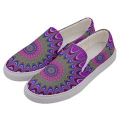 Art Mandala Design Ornament Flower Men s Canvas Slip Ons by BangZart