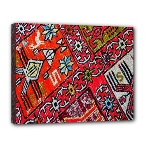 Carpet Orient Pattern Canvas 14  X 11 