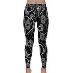 Floral Pattern Background Classic Yoga Leggings