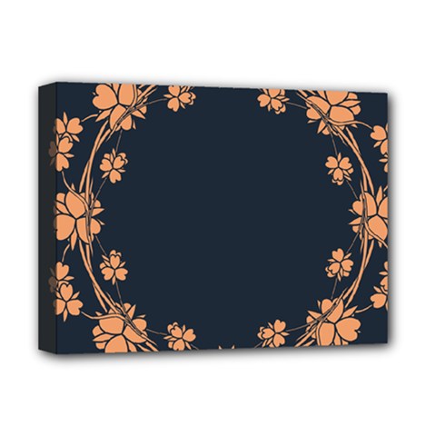 Floral Vintage Royal Frame Pattern Deluxe Canvas 16  X 12   by BangZart