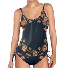 Floral Vintage Royal Frame Pattern Tankini Set by BangZart