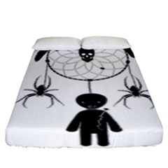 Voodoo Dream-catcher  Fitted Sheet (king Size) by Valentinaart