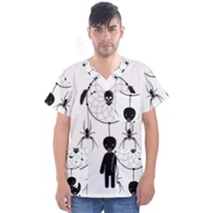 Voodoo Dream-catcher  Men s V-neck Scrub Top