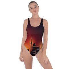 Gold Golden Skyline Skyscraper Bring Sexy Back Swimsuit by BangZart