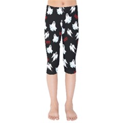 Ghost Pattern Kids  Capri Leggings  by Valentinaart