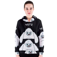 Yeti Women s Zipper Hoodie by Valentinaart