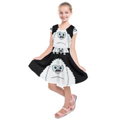 Yeti Kids  Short Sleeve Dress by Valentinaart