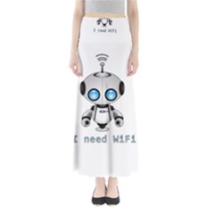 Cute Robot Full Length Maxi Skirt by Valentinaart