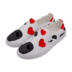 Cute Panda Women s Canvas Slip Ons by Valentinaart