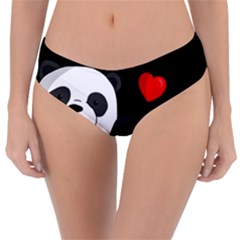 Cute Panda Reversible Classic Bikini Bottoms by Valentinaart