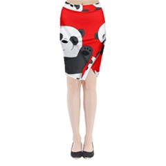 Cute Pandas Midi Wrap Pencil Skirt by Valentinaart