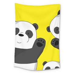 Cute Pandas Large Tapestry by Valentinaart