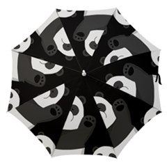 Cute Pandas Straight Umbrellas by Valentinaart