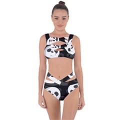 Cute Pandas Bandaged Up Bikini Set  by Valentinaart