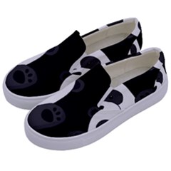 Cute Pandas Kids  Canvas Slip Ons