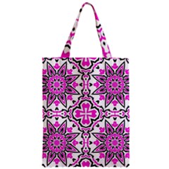 Oriental Pattern Zipper Classic Tote Bag