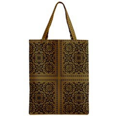 Seamless Pattern Design Texture Zipper Classic Tote Bag