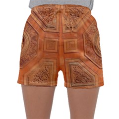 Symbolism Paneling Oriental Ornament Pattern Sleepwear Shorts