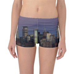 Skyline City Manhattan New York Reversible Boyleg Bikini Bottoms