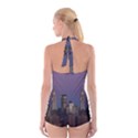 Skyline City Manhattan New York Boyleg Halter Swimsuit  View2