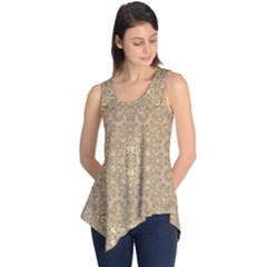 Ornate Golden Baroque Design Sleeveless Tunic by dflcprints