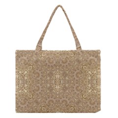 Ornate Golden Baroque Design Medium Tote Bag by dflcprints