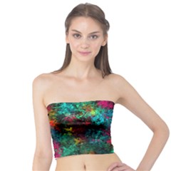 Squiggly Abstract B Tube Top