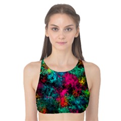 Squiggly Abstract B Tank Bikini Top