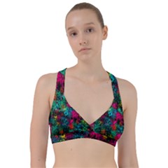 Squiggly Abstract B Sweetheart Sports Bra