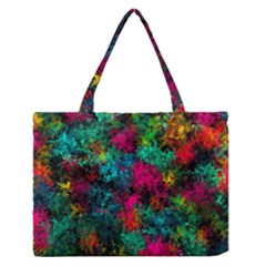 Squiggly Abstract B Zipper Medium Tote Bag