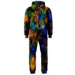 Squiggly Abstract C Hooded Jumpsuit (Men) 