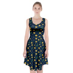 Yellow & Blue Bloom Racerback Midi Dress by justbeeinspired2