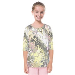 Awesome Fractal 35h Kids  Quarter Sleeve Raglan Tee