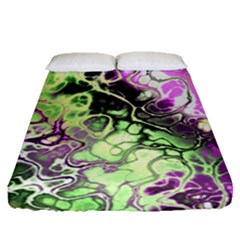 Awesome Fractal 35d Fitted Sheet (Queen Size)