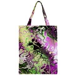 Awesome Fractal 35d Zipper Classic Tote Bag